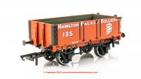 OR76MW4004 Oxford Rail 4 Plank Open Wagon number 135 - Hamilton Palace Colliery